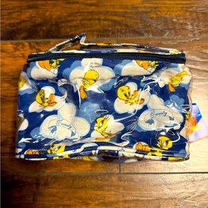 Vintage WB Looney Tunes Tweety Bird Make Up Travel Bag 90s Rare